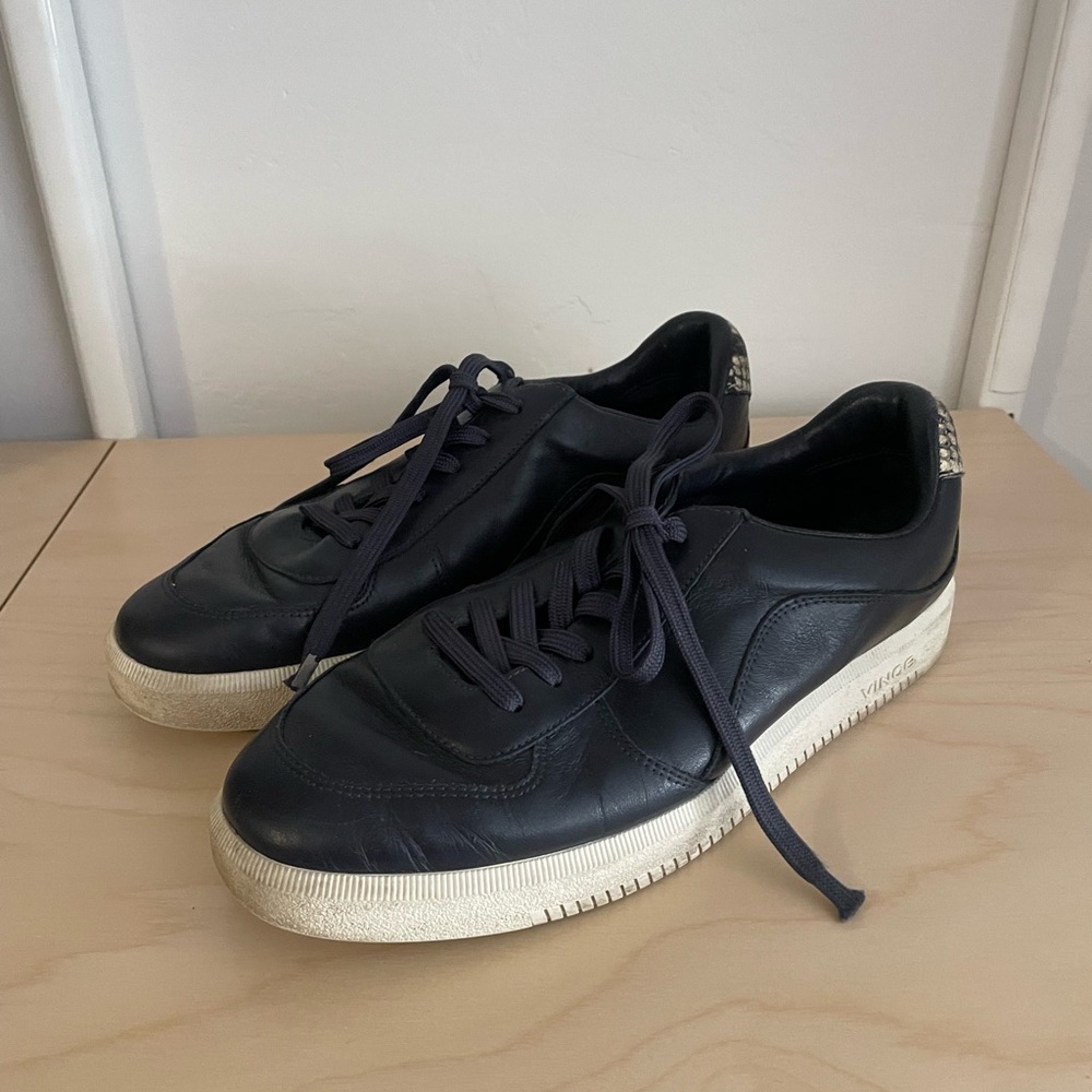 Used Vince Sneakers with Snake Print Detail